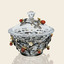Серебряная ваза с эмалью Земляника R56231